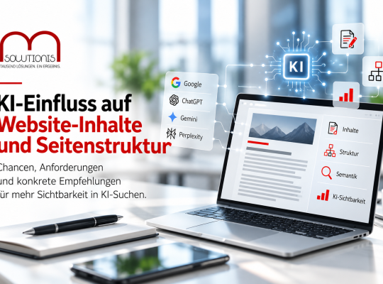 KI-Einfluss auf Website-Inhalte und Struktur